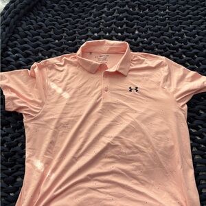 Under Armour Peach Polo Shirt